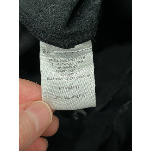 Trayl Black Athletic Cycling Joggers Reflective Detail Zipped Ankle Cuffs Sz Med - Picture 7 of 10